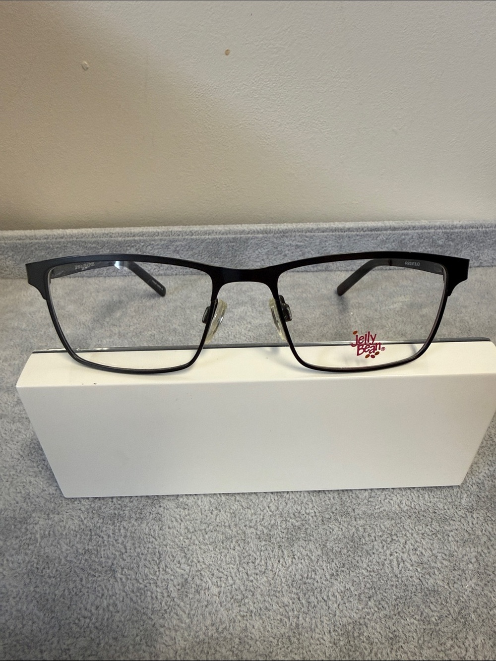 Jelly Beans by Ideal Optics JB169 Kids Black Rectangular Glasses Eyesize 47